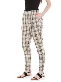 De Moza- Ladies Beige Cigarette Pant - De Moza (1668666490943)
