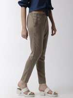 De Moza Women's Cigarette Pant Woven Bottom StripedRayon Teal - De Moza (4499733446719)