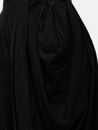 De Moza Women's Dhoti Pant Woven Bottom All Over Print Rayon Black - De Moza (4885587296319)