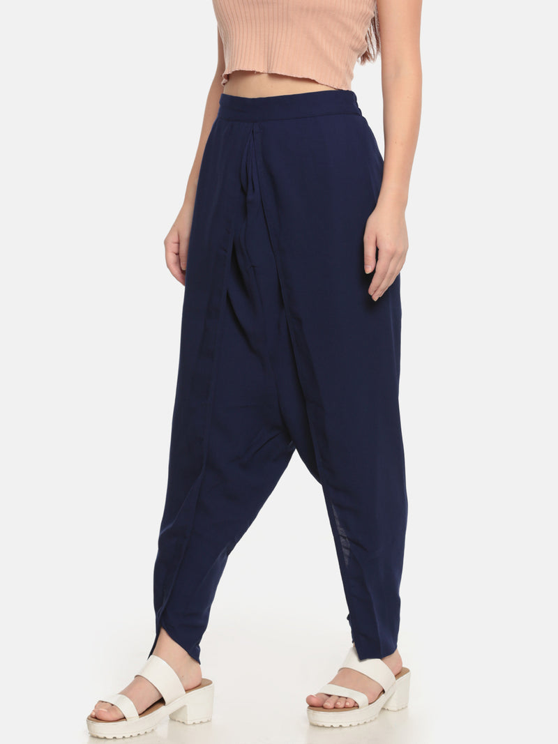De Moza Ladies Dhoti Pant Navy Blue - De Moza (682012868671)