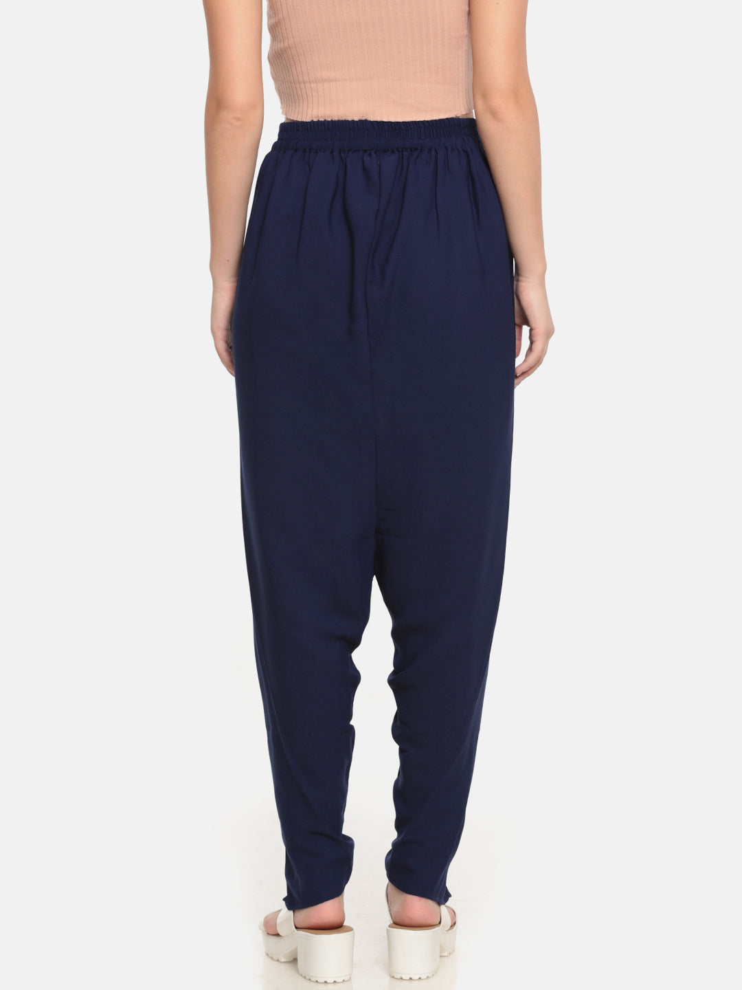 De Moza Ladies Dhoti Pant Navy Blue - De Moza (682012868671)