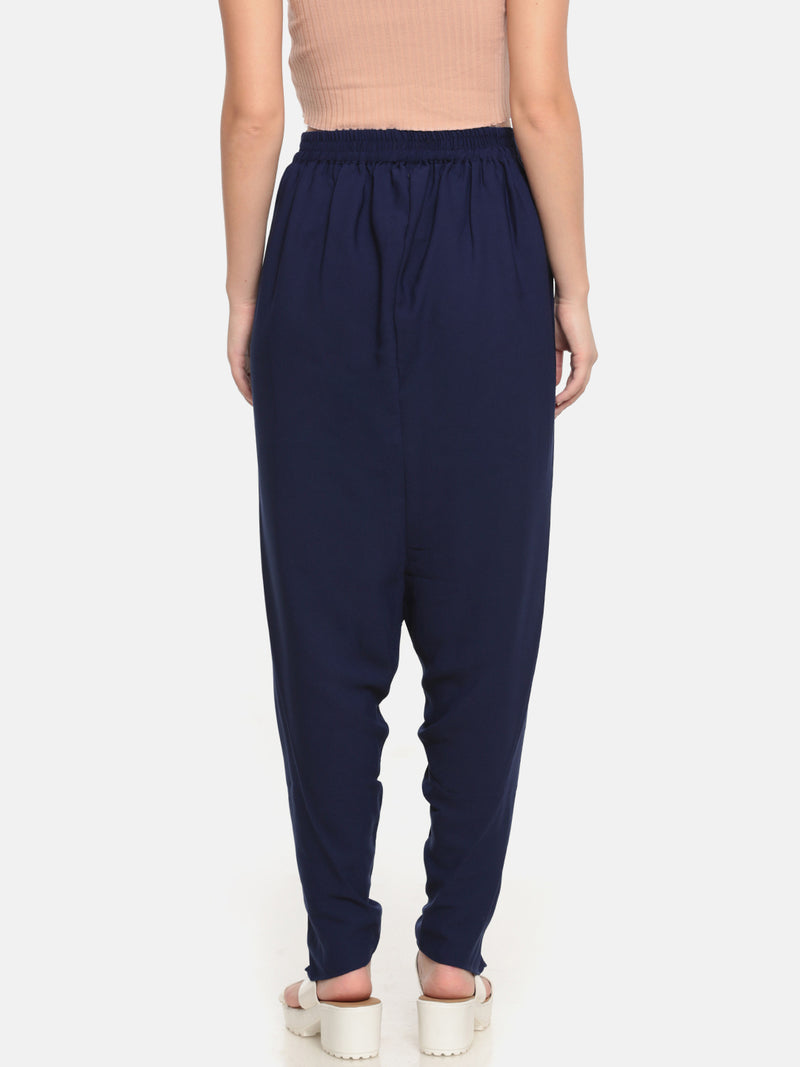 De Moza Ladies Dhoti Pant Navy Blue - De Moza (682012868671)