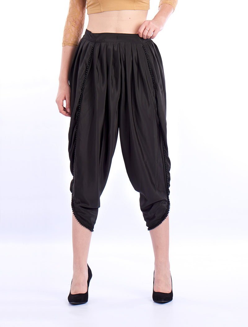 De Moza- Ladies Dhoti Pant Black - De Moza (1550388723775)