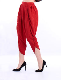 De Moza- Ladies Dhoti Pant Red - De Moza (1550406778943)