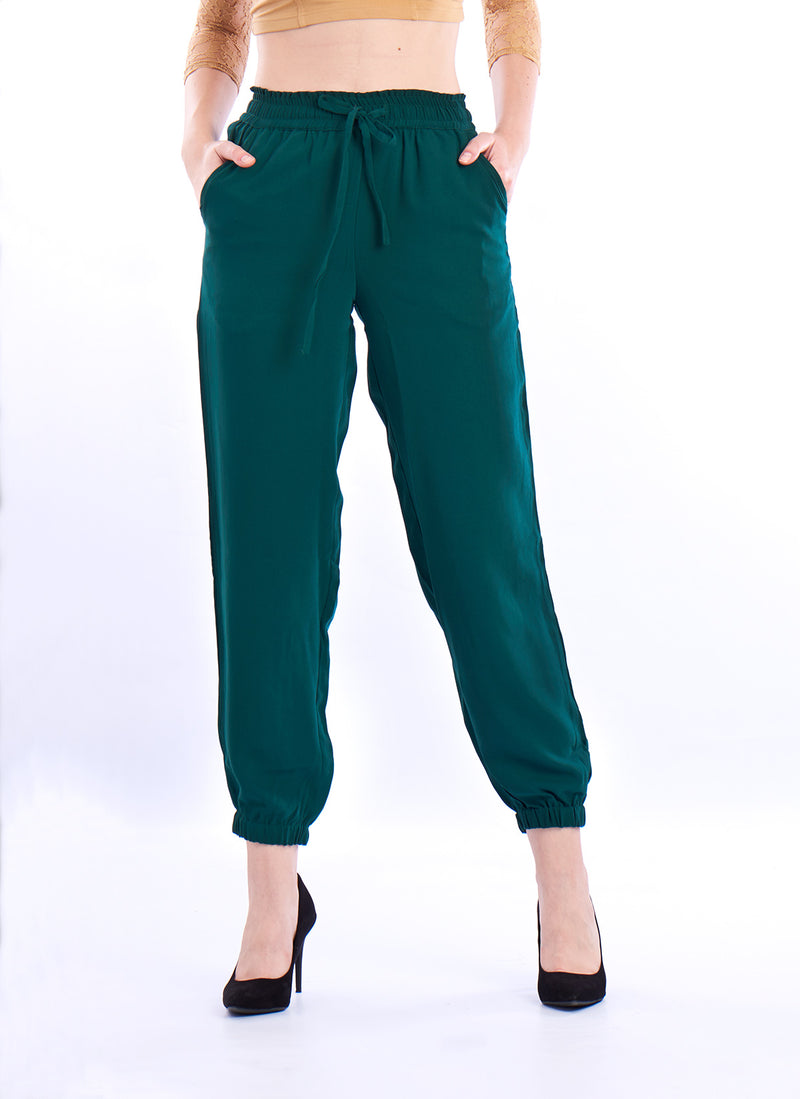 De Moza- Ladies Harem Pant Olive Green - De Moza (1550474510399)