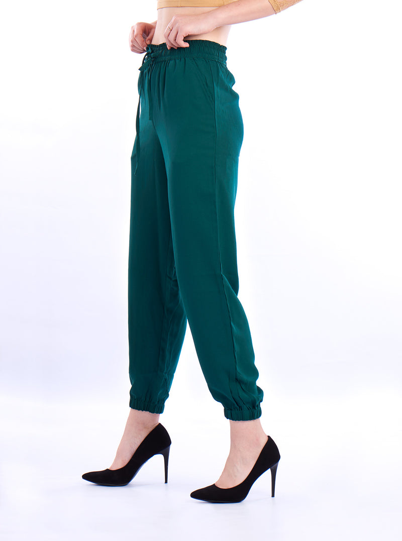 De Moza- Ladies Harem Pant Olive Green - De Moza (1550474510399)