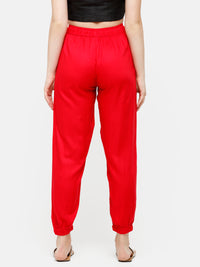De Moza Ladies Harem Pant Red