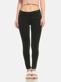 De Moza Ladies Woven Jeggings Pant Black - De Moza (682004971583)