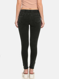 De Moza Ladies Woven Jeggings Pant Black - De Moza (682004971583)