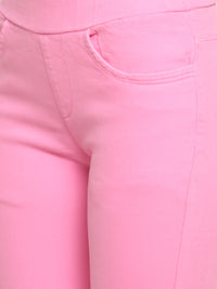 De Moza Ladies Woven Jeggings Pant Fuchsia - De Moza (681999368255)