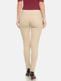 De Moza Ladies Woven Jeggings Pant Skin - De Moza (681993994303)