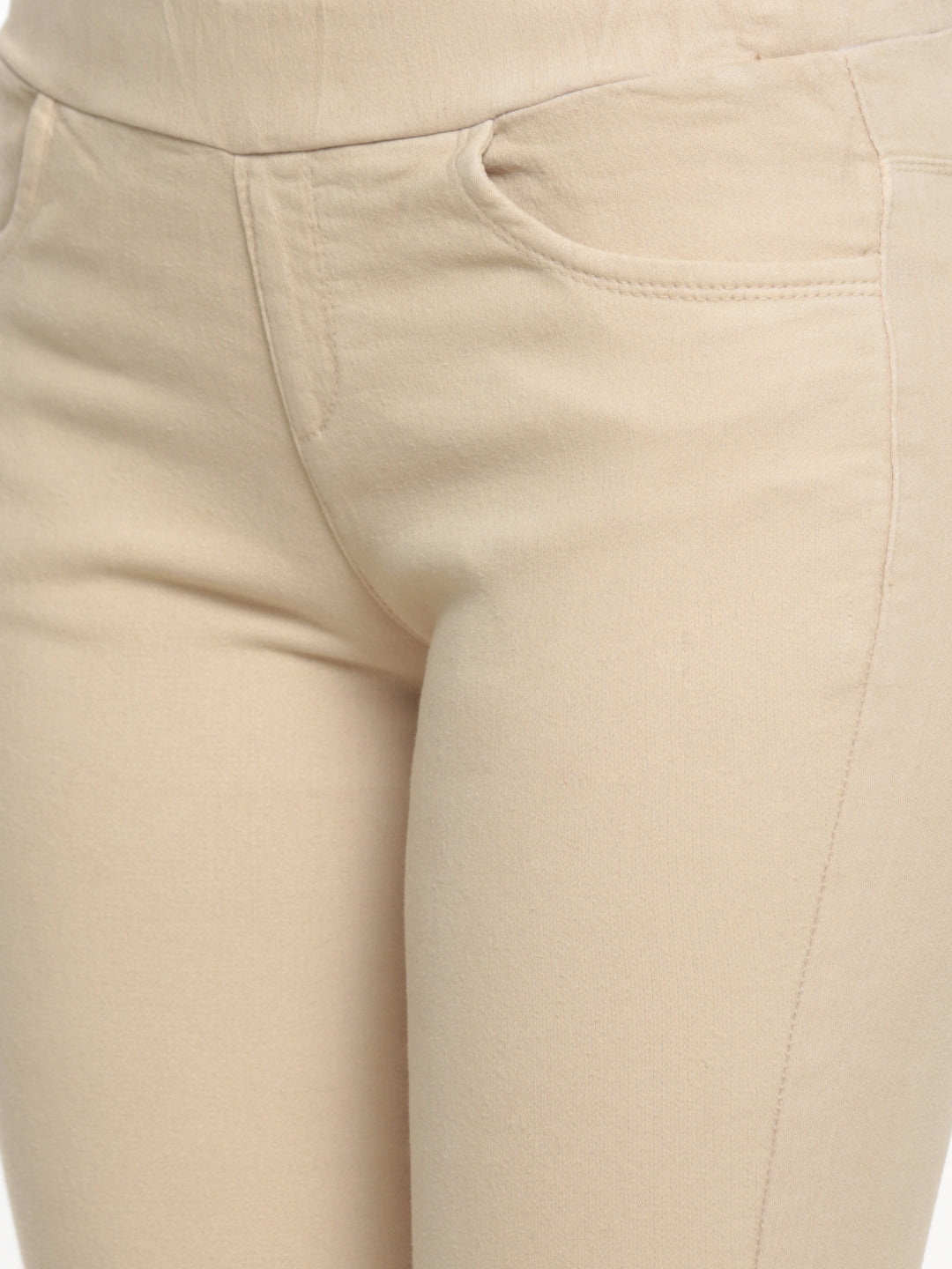 De Moza Ladies Woven Jeggings Pant Skin - De Moza (681993994303)