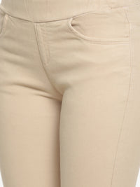 De Moza Ladies Woven Jeggings Pant Skin - De Moza (681993994303)