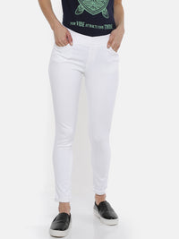 De Moza Ladies White Jeggings - De Moza (1737520939071)