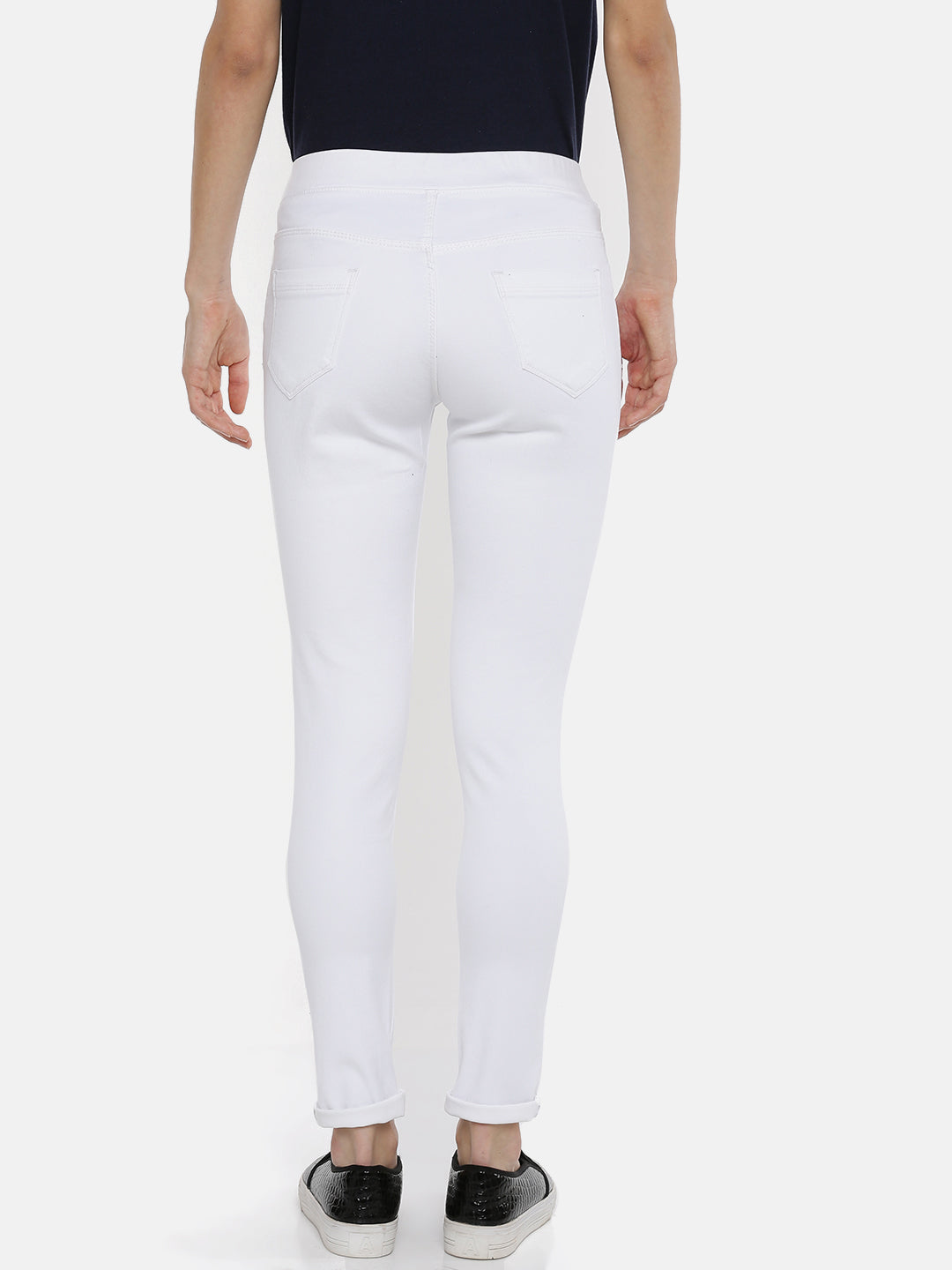De Moza Ladies White Jeggings - De Moza (1737520939071)