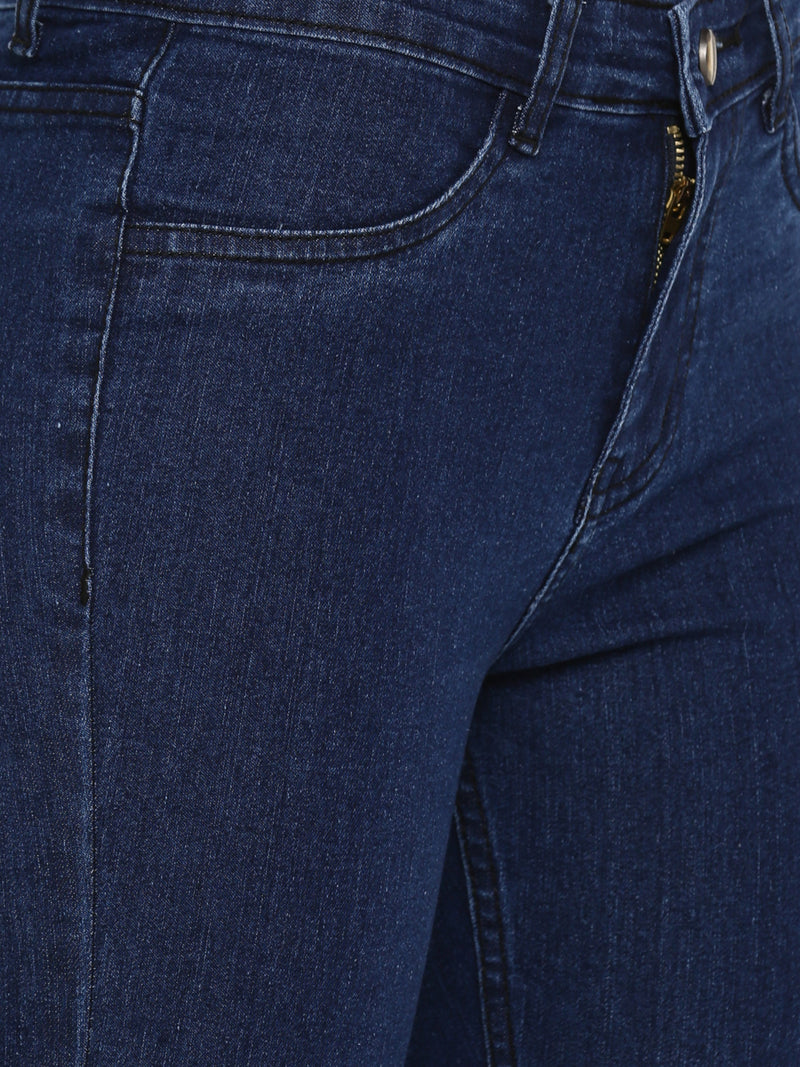 De Moza Women's Denim Jeans pant Enzyme Blue