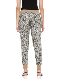 De Moza Ladies Printed Jogger Brown - De Moza (1606075088959)