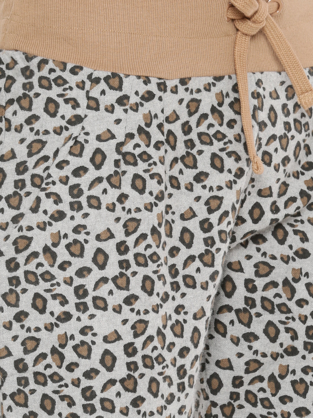 De Moza Ladies Printed Jogger Brown - De Moza (1606075088959)