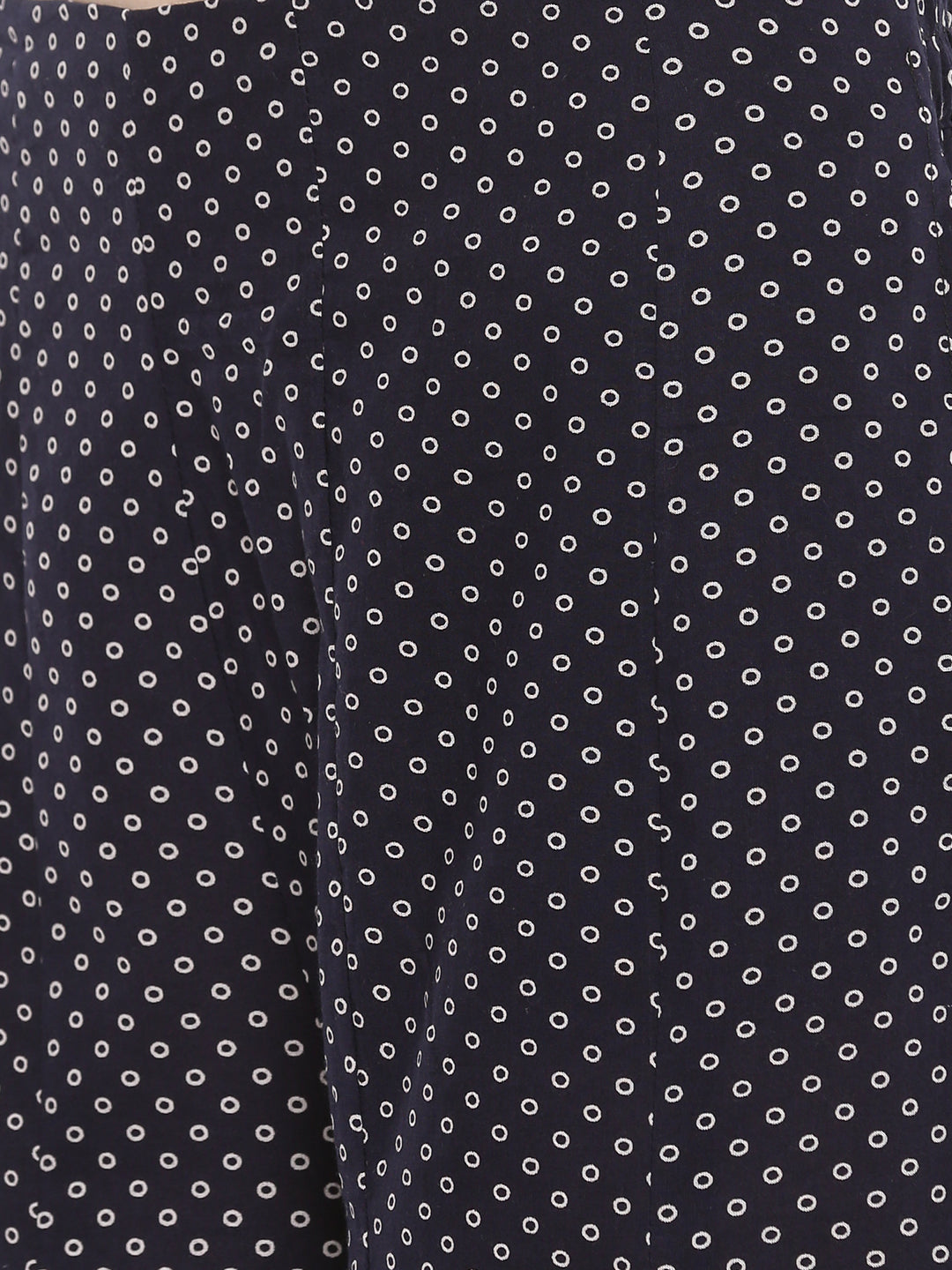 De Moza Ladies Printed Large Palazzo Dark Navy Blue - De Moza (1668821712959)