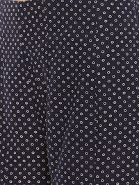 De Moza Ladies Printed Large Palazzo Dark Navy Blue - De Moza (1668821712959)