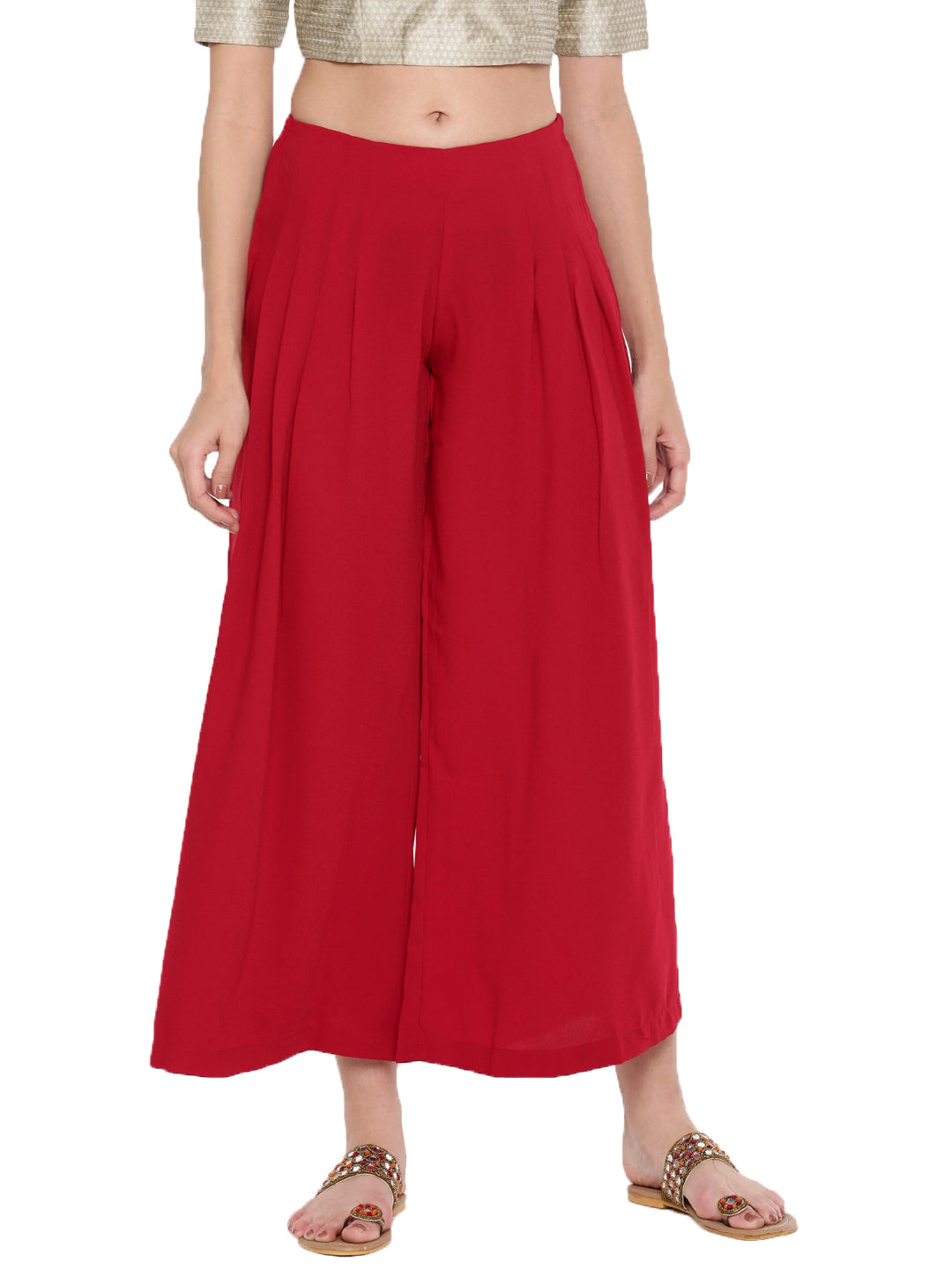 De Moza Ladies Large Palazzo Red - De Moza (1597250142271)