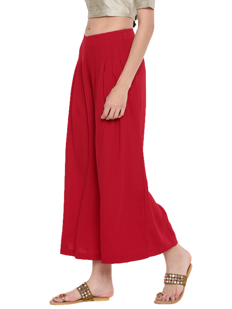 De Moza Ladies Large Palazzo Red - De Moza (1597250142271)