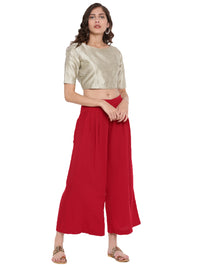 De Moza Ladies Large Palazzo Red - De Moza (1597250142271)