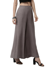 De Moza Ladies Palazzo Dark Grey