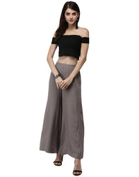 De Moza Ladies Palazzo Dark Grey