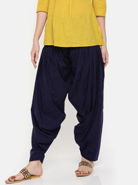 De Moza Ladies Patiala Pant Dark Navy Blue