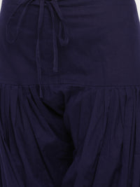 De Moza Ladies Patiala Pant Dark Navy Blue