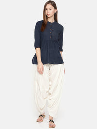 De Moza Ladies Patiala Pant Offwhite