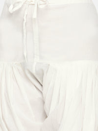 De Moza Ladies Patiala Pant Offwhite