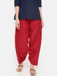 De Moza Ladies Patiala Pant Red