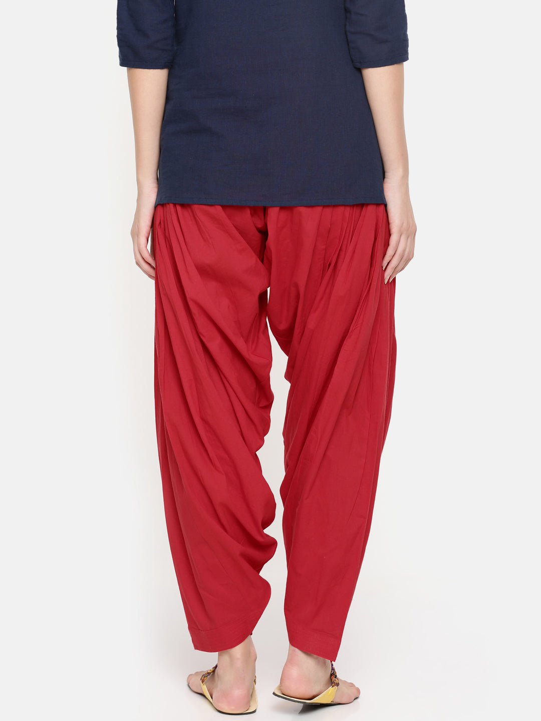 De Moza Ladies Patiala Pant Red