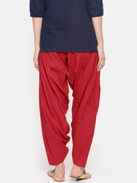 De Moza Ladies Patiala Pant Red