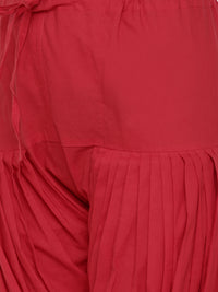 De Moza Ladies Patiala Pant Red