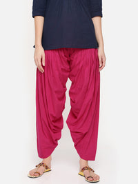 De Moza Ladies Patiala Pant Fuchsia