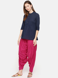De Moza Ladies Patiala Pant Fuchsia