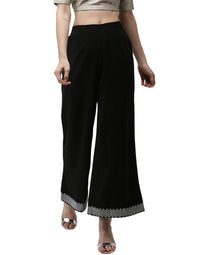 De Moza Women's Palazzo Embrodry Polyester - De Moza (4465231069247)