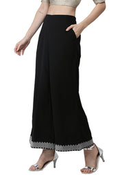 De Moza Women's Palazzo Embrodry Polyester - De Moza (4465231069247)