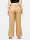 De Moza Women's Regular Palazzo Woven Bottom Embrodry Rayon Golden Beige - De Moza (4885588115519)