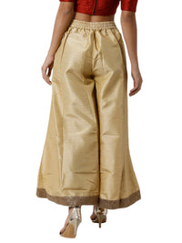 De Moza Ladies Gold Palazzo Pants - De Moza (1790272110655)