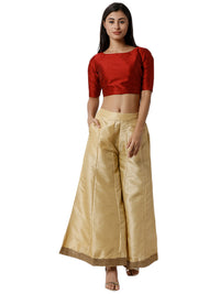De Moza Ladies Gold Palazzo Pants - De Moza (1790272110655)