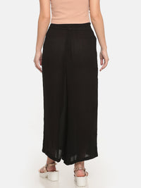 De Moza Women's Palazzo Solid Viscose Black - De Moza (4465229004863)