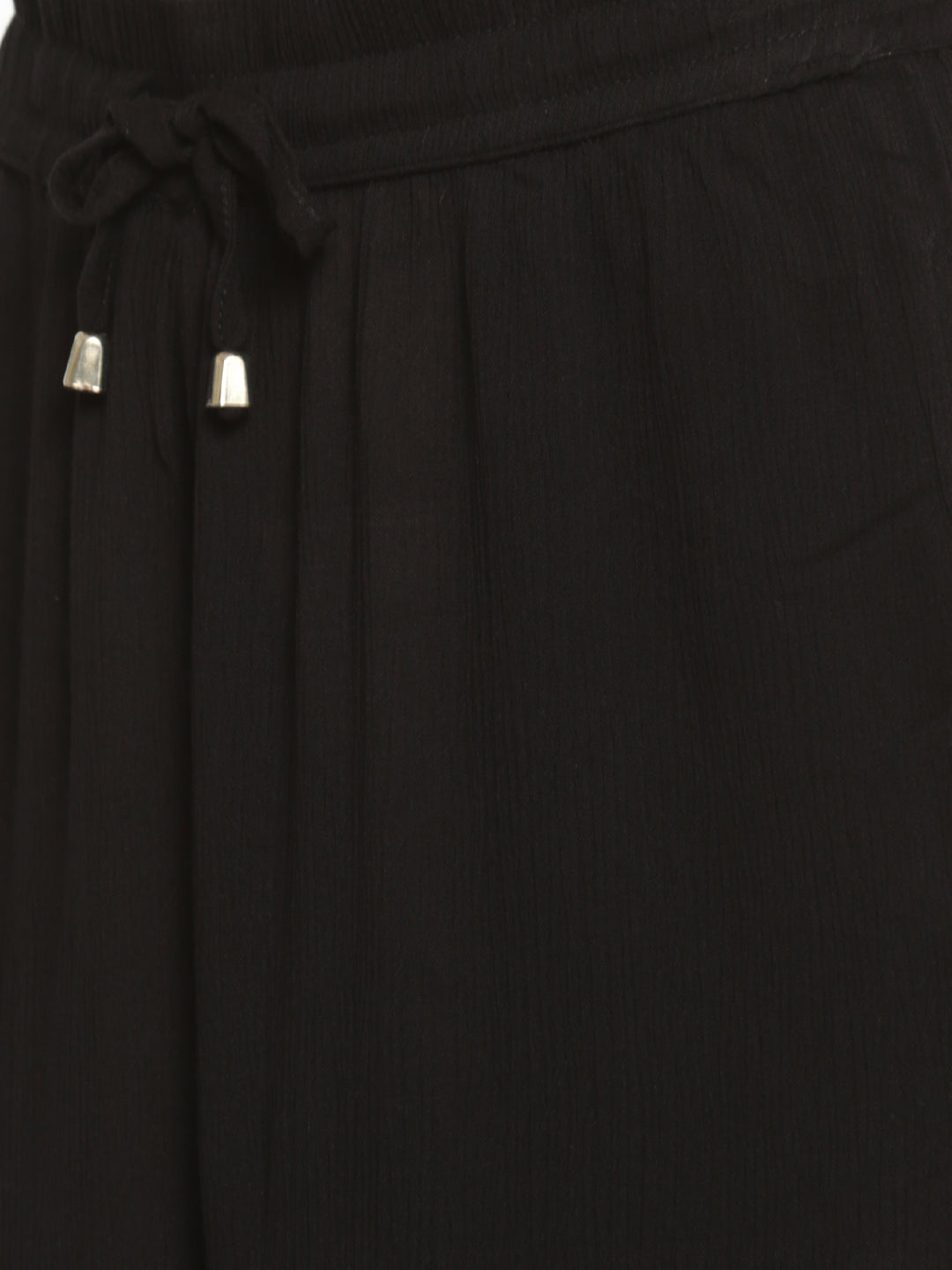 De Moza Women's Palazzo Solid Viscose Black - De Moza (4465229004863)