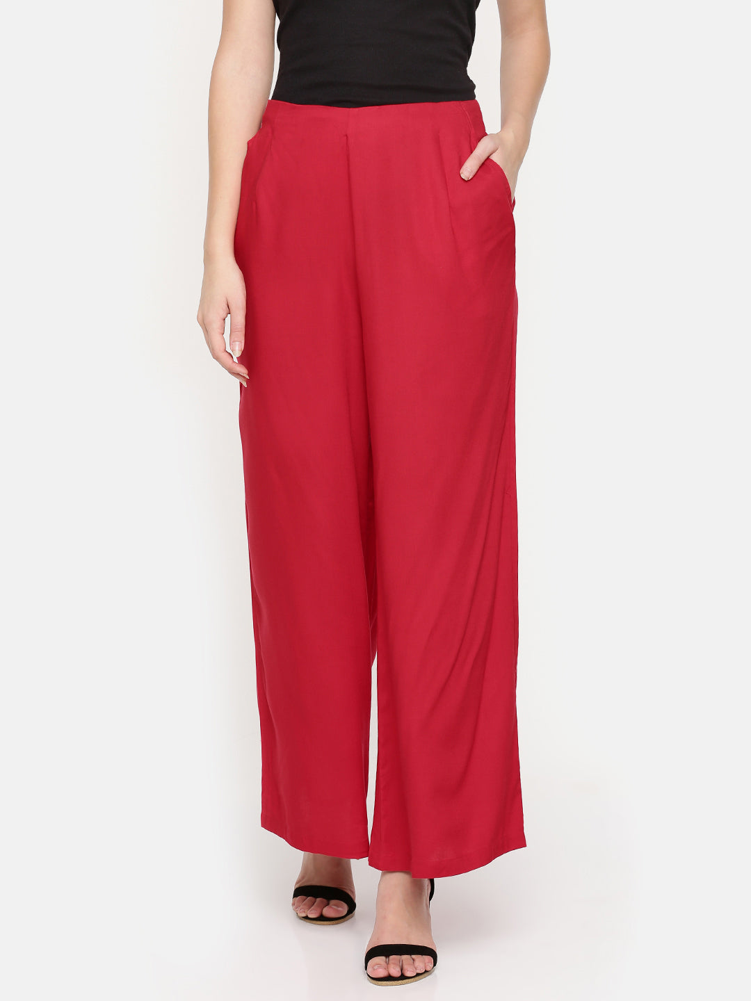 De Moza Ladies Palazzo Red