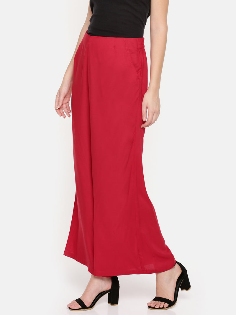 De Moza Ladies Palazzo Red