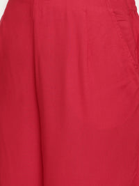 De Moza Ladies Palazzo Red