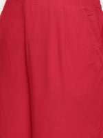 De Moza Ladies Palazzo Red